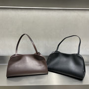 Structured Leather Shoulder Bag – Yeralles Quiet Luxury Handbag