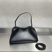 Structured Leather Shoulder Bag – Yeralles Quiet Luxury Handbag