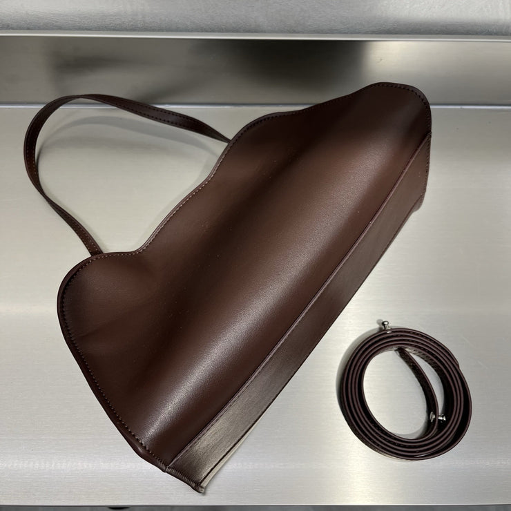 Structured Leather Shoulder Bag – Yeralles Quiet Luxury Handbag