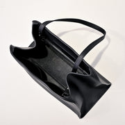 Structured Leather Shoulder Bag – Yeralles Quiet Luxury Handbag