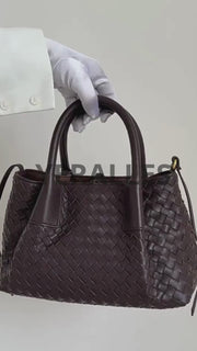 Woven Leather Tote Set – Handcrafted Italian-Style Shoulder Bags