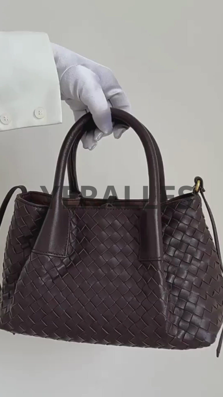 Woven Leather Tote Set – Handcrafted Italian-Style Shoulder Bags